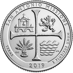 2019 Quarter - S - San Antonio Missions - Proof reverse